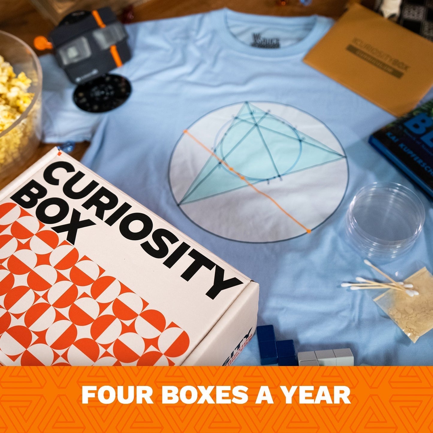 1-year prepaid Curiosity Box subscription. 4 sets/year